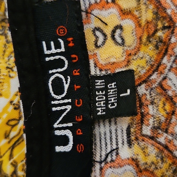 Vtg UNIQUE SPECTRUM Square Multicolor Patterned Ethnic Top - Picture 6 of 8